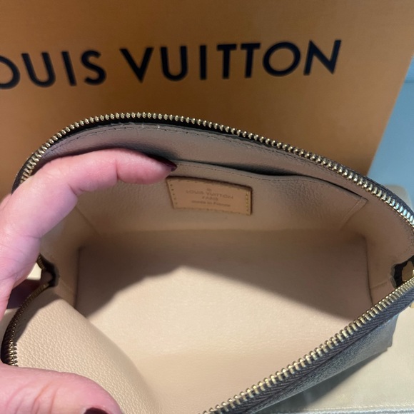 Louis Vuitton Brown and Gold Monogram Cosmetic Pouch - Picture 7 of 7